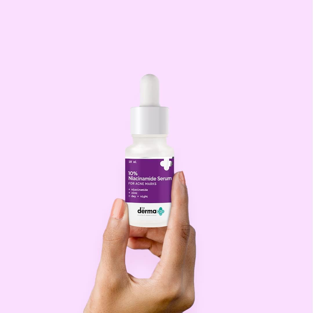 THE DERMA CO 10% NIACINAMIDE FACE SERUM WITH 2% ZINC FADES ACNE MARKS CONTROL OIL ON FACE 10ML