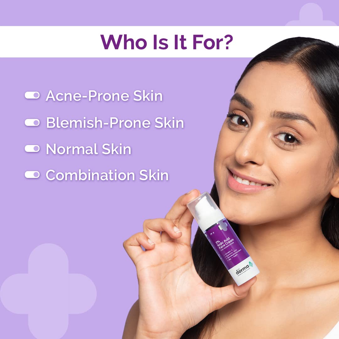 THE DERMA CO 2% KOJIC ACID CREAM | REDUCES DARK SPOTS, PIGMENTATION & BLEMISHES - 30GM