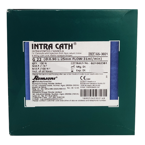 INTRA VEIN 22 NO
