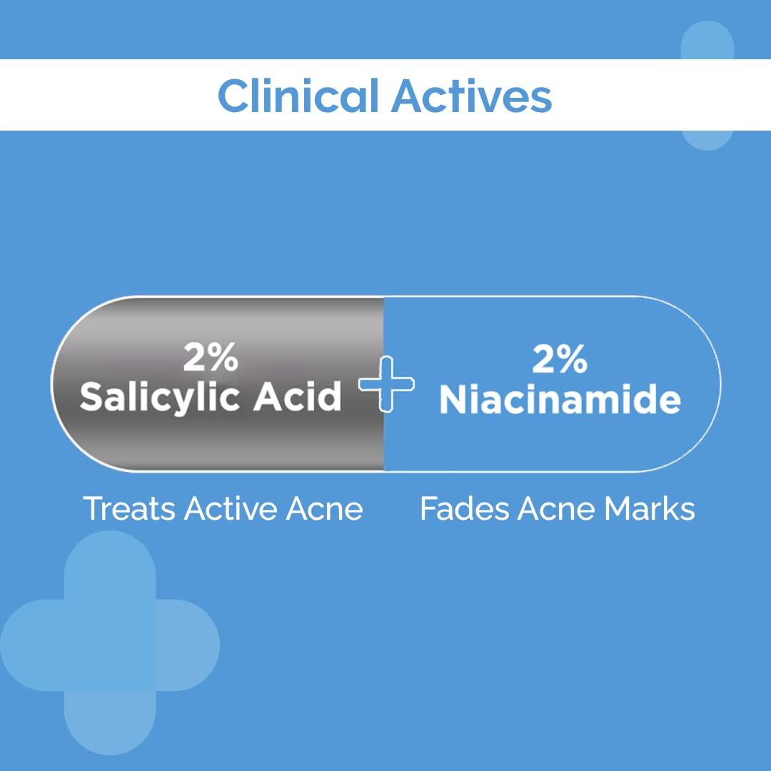 THE DERMA CO FACE WASH 2% SALICYLIC ACID AND NIACINAMIDE | SALI-CINAMIDE ANTI-ACNE FACE WASH - 80ML