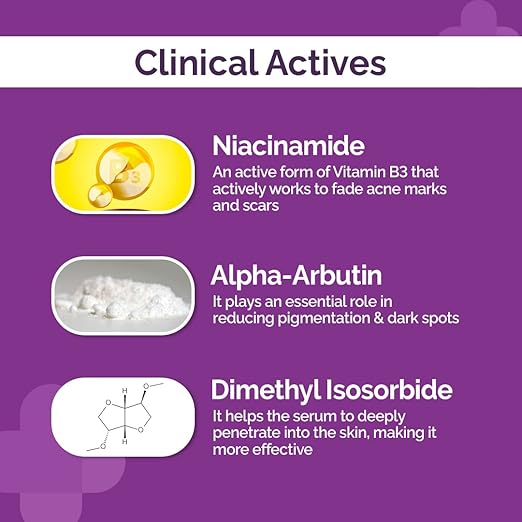 THE DERMA CO 5% NIACINAMIDE DAILY FACE SERUM WITH ALPHA ARBUTIN & MULTIVITAMIN 30ML