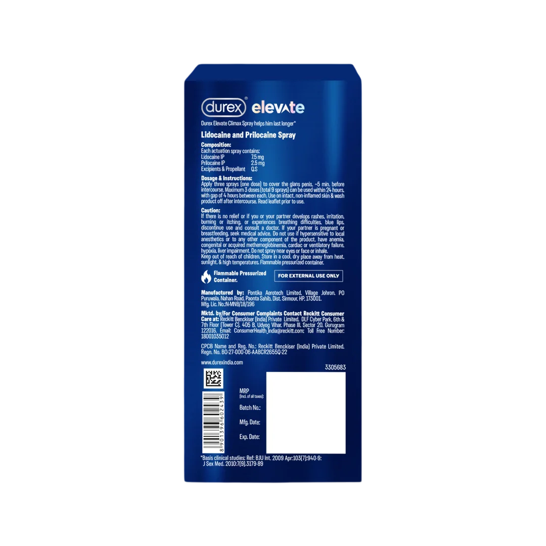 DUREX ELEVATE SPRAY 20GM