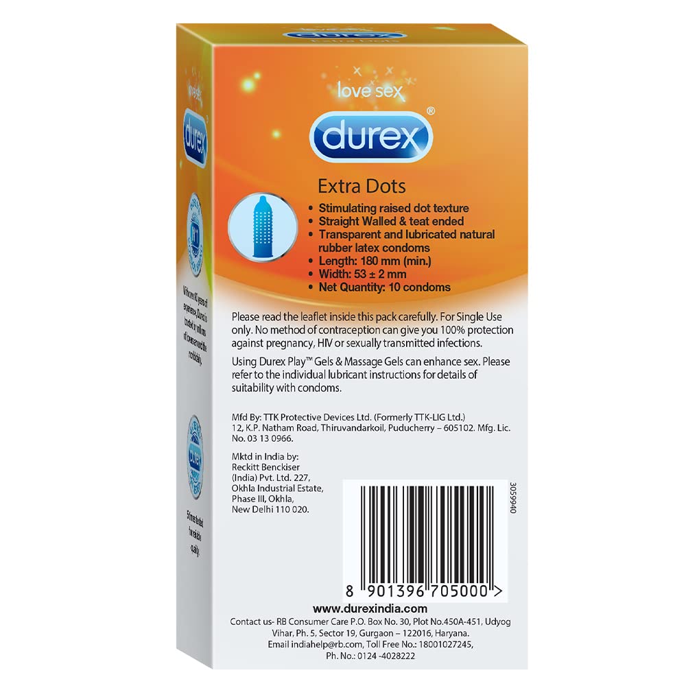 DUREX EXTRA DOTS 1X10