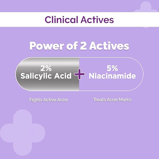 THE DERMA CO SALI-CINAMIDE ANTI-ACNE FACE SERUM WITH 2% SALICYLIC ACID & 5% NIACINAMIDE 10ML