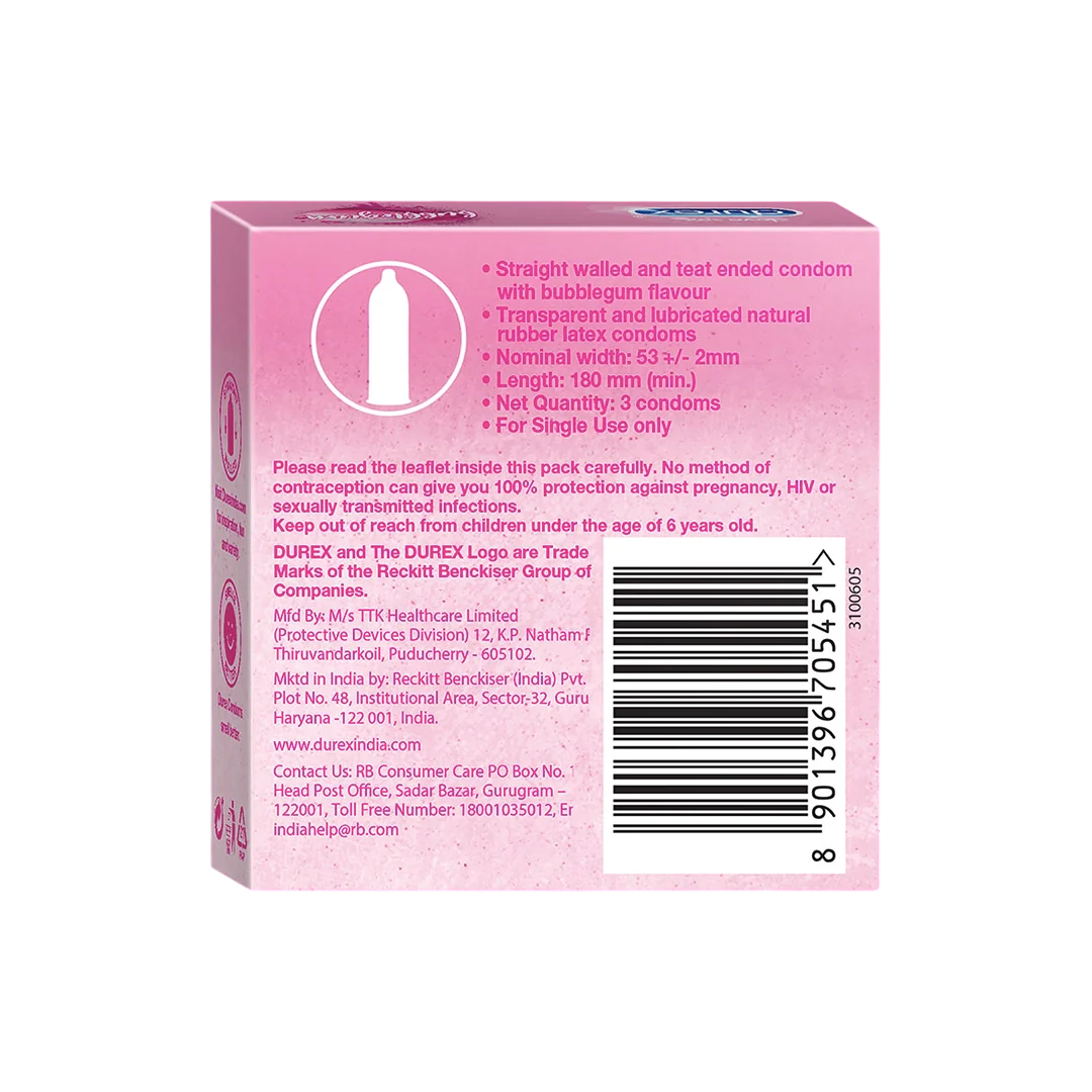 DUREX EXTRA THIN (BUBBLEGUM) 1X3