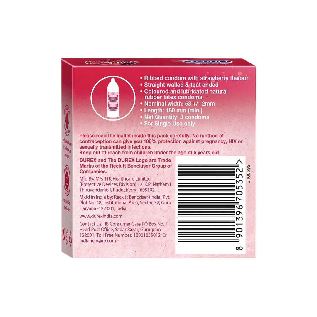 DUREX EXTRA THIN (STRAWBERRY) 1X3