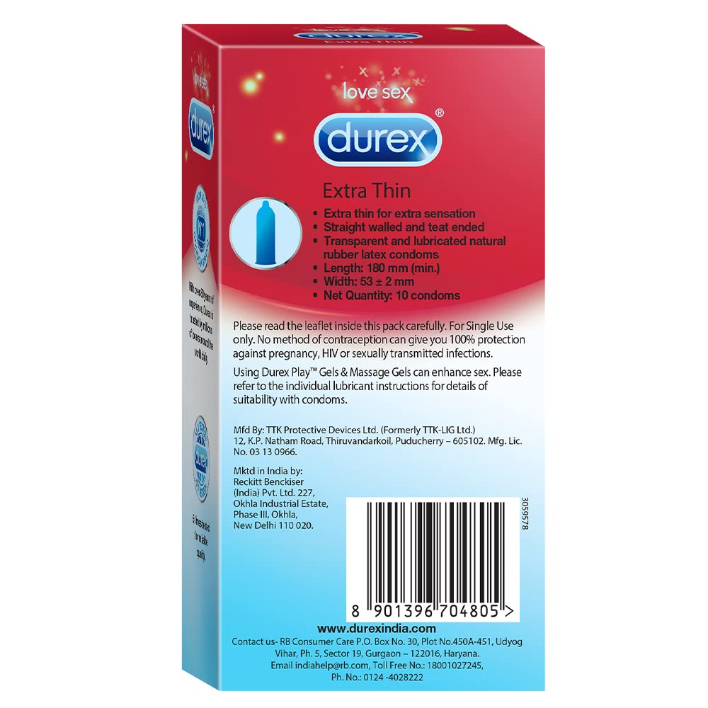 DUREX EXTRA THIN 1X10