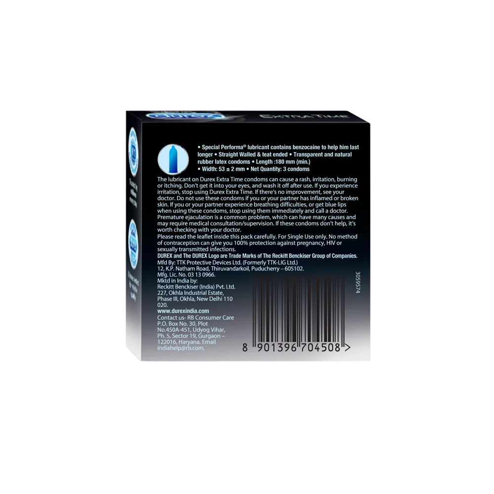 DUREX EXTRA TIME 1X3