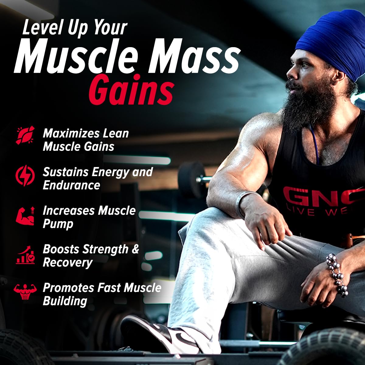 GNC AMP MASS XXX GAINER POWDER BOOSTS LEAN MUSCLE GAINS  CHOCOLATE 2KG