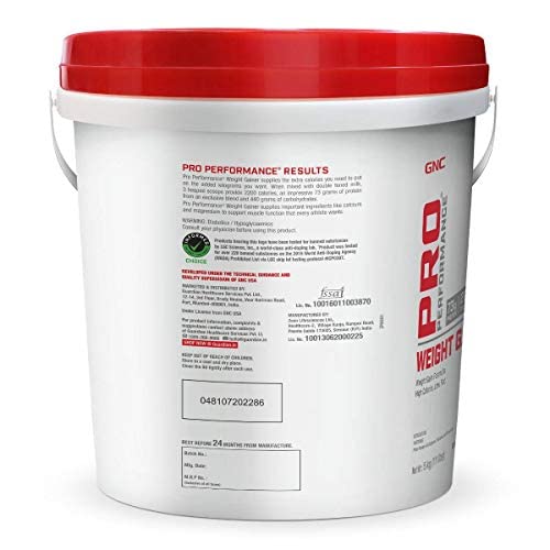 GNC PRO PERFORMANCE WEIGHT GAINER 73G PROTEIN & 2200 CALORIES FOR MUSCLE GROWTH CHOCOLATE 5KG