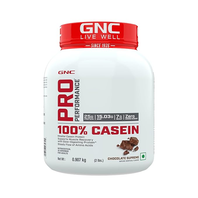 GNC PRO PERFORMANCE 100% CASEIN PROTEIN CHOCOLATE SUPREME 907 G