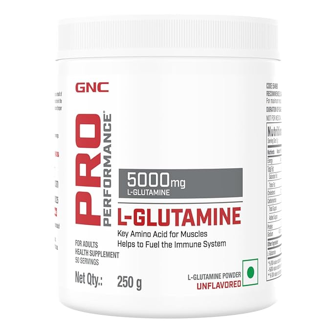 GNC PRO PERFORMANCE L-GLUTAMINE 5000 MG UNFLAVOURED 250 GM