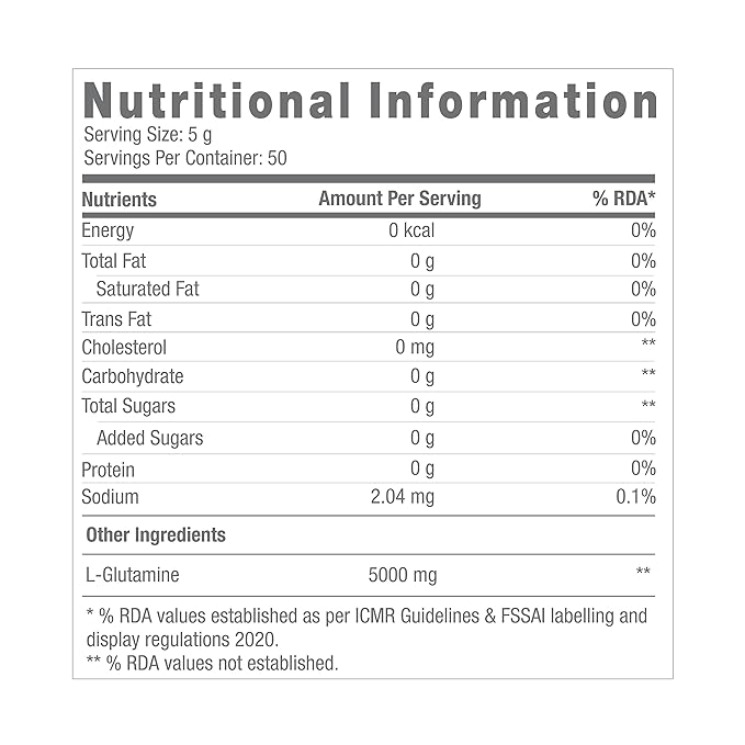 GNC PRO PERFORMANCE L-GLUTAMINE 5000 MG UNFLAVOURED 250 GM