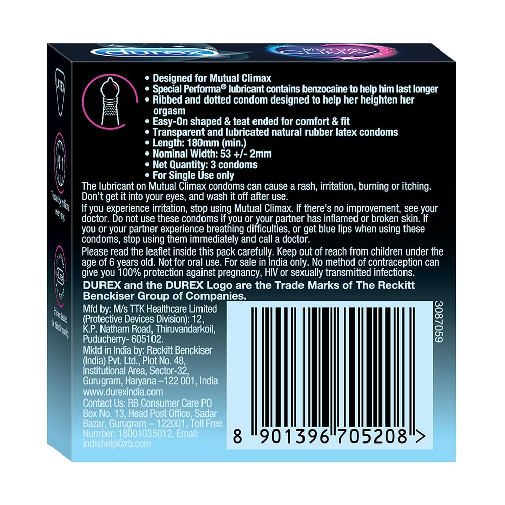 DUREX MUTUAL CLIMAX 1X3