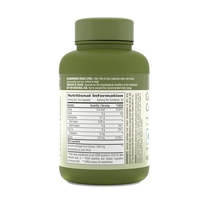 GNC HERBAL PLUS GARCINIA CAMBOGIA AIDS IN WEIGHT LOSS 60 CAPSULES