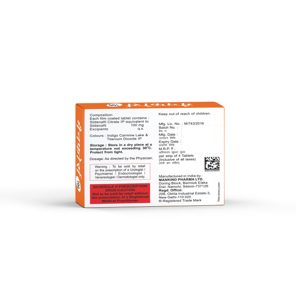 MANFORCE 100MG TAB
