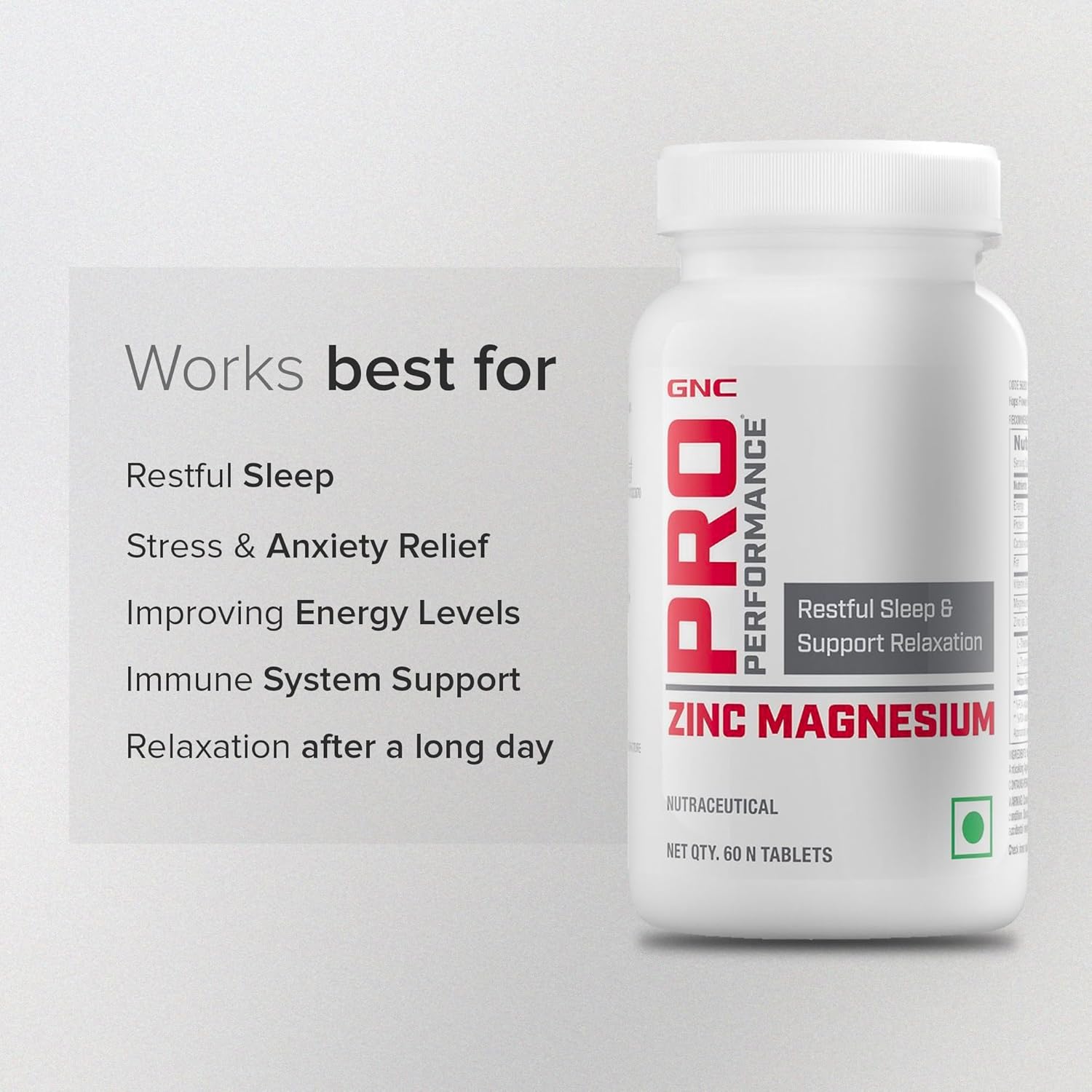 GNC PRO PERFORMANCE ZMA - 60 TABLETS