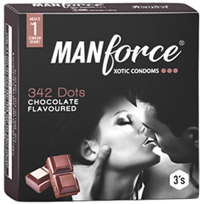 MANFORCE XOTIC CHOCOLATE 342-DOTS 3PCS