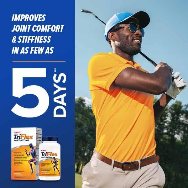 GNC TRIFLEX FAST-ACTING WITH GLUCOSAMINE & BOSWELLIA FOR JOINTS MOBILITY & FLEXIBILITY 120 TABLETS