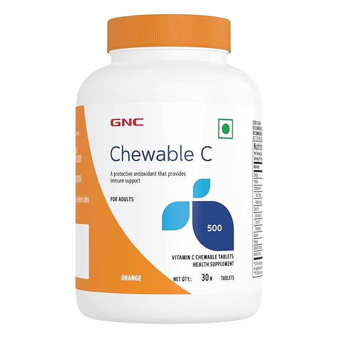 GNC VITAMIN C CHEWABLE TABLETS 500MG 30 TABLETS