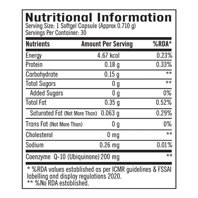 GNC COQ-10 200MG STRONG ANTIOXIDANT 30 SOFTGELS CAPSULES