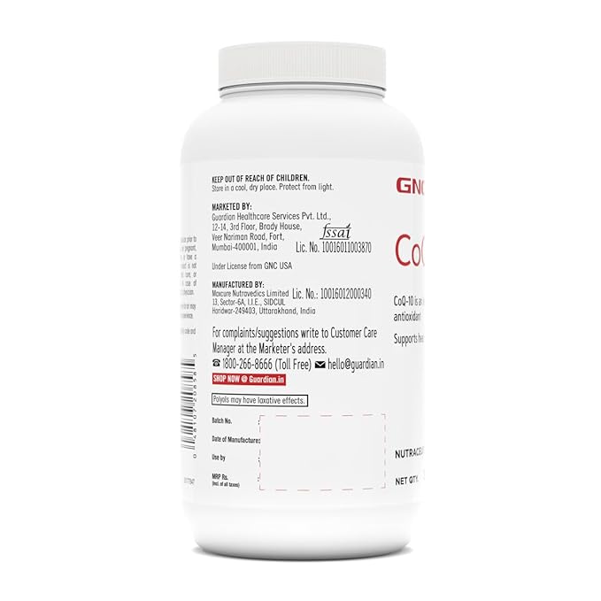 GNC COQ-10 200MG STRONG ANTIOXIDANT 30 SOFTGELS CAPSULES