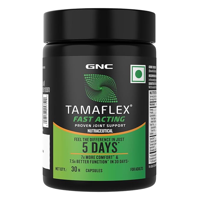 GNC TAMAFLEX FAST-ACTING JOINT COMFORT IN 5 DAYS RELIVES PAIN  30 CAPSULES