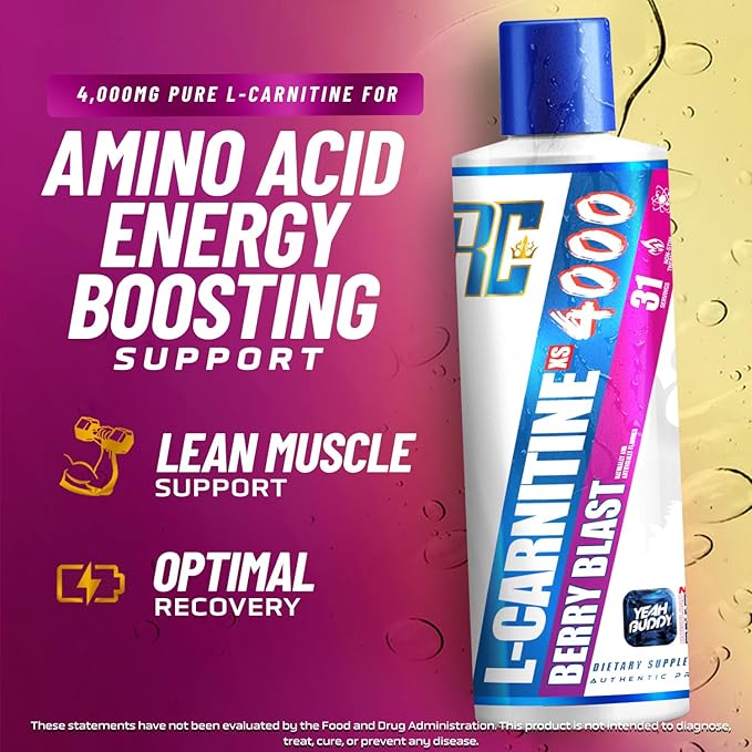 RONNIE COLEMAN SIGNATURE SERIES L CARNITINE XS 4000 LIQUID, STIMULANT FREE, SUGAR FREE 16OZ