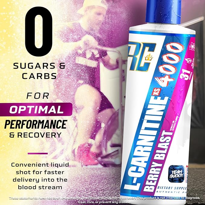 RONNIE COLEMAN SIGNATURE SERIES L CARNITINE XS 4000 LIQUID, STIMULANT FREE, SUGAR FREE 16OZ
