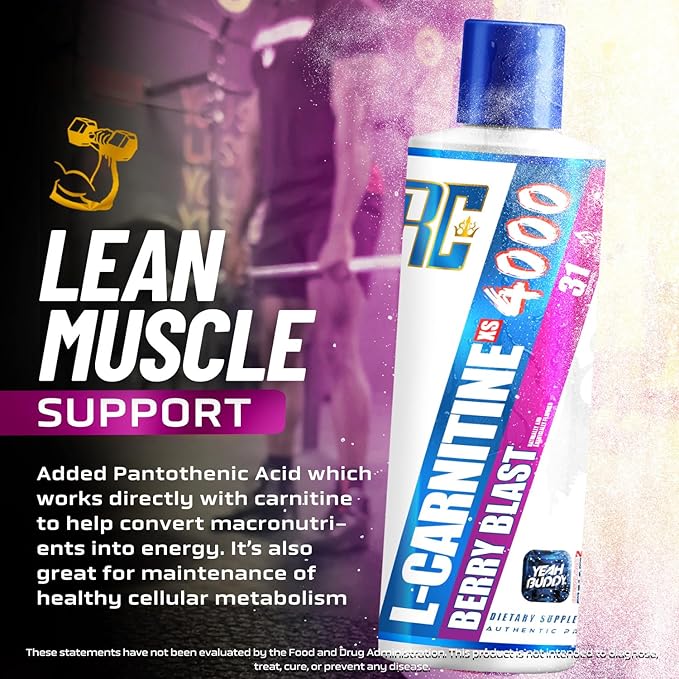 RONNIE COLEMAN SIGNATURE SERIES L CARNITINE XS 4000 LIQUID, STIMULANT FREE, SUGAR FREE 16OZ