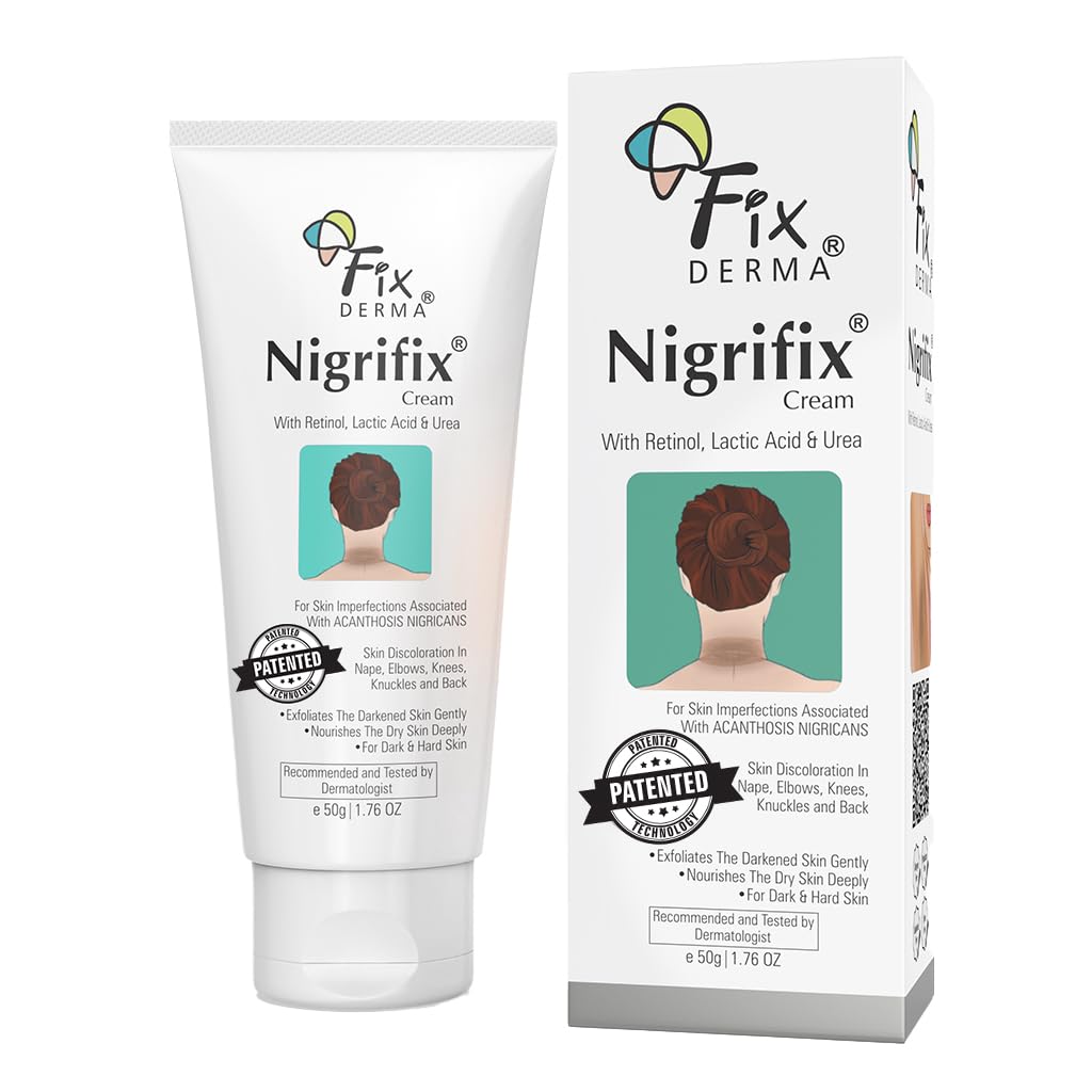 FIXDERMA NIGRIFIX CREAM FOR ACANTHOSIS NIGRICANS WITH LACTIC ACID DERMATOLOGIST TESTED 50GM