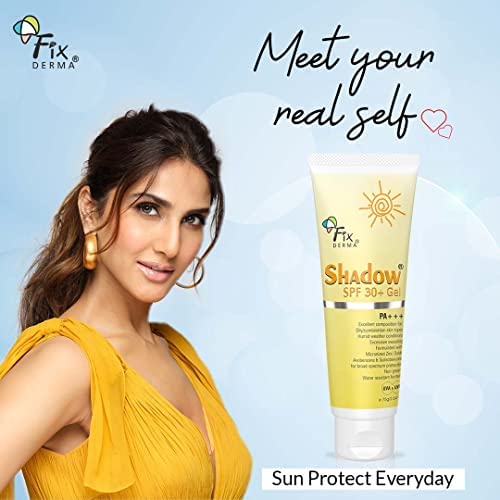 FIXDERMA SHADOW SUNSCREEN SPF 30+ PA+++ GEL BROAD SPECTRUM SUNSCREEN 75GM