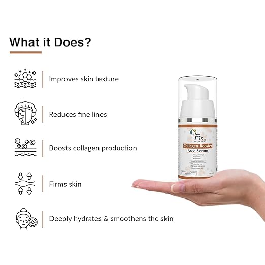 FIXDERMA HYDROLYZED COLLAGEN BOOSTER FACE SERUM FOR FACE FACE, FINE LINES & WRINKLES 15GM