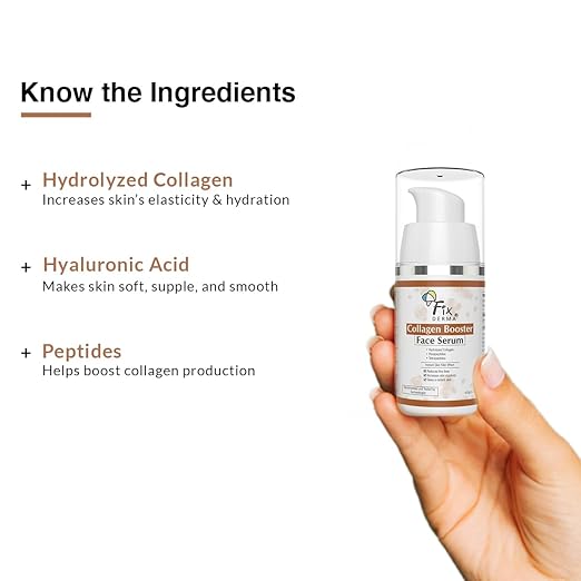 FIXDERMA HYDROLYZED COLLAGEN BOOSTER FACE SERUM FOR FACE FACE, FINE LINES & WRINKLES 15GM