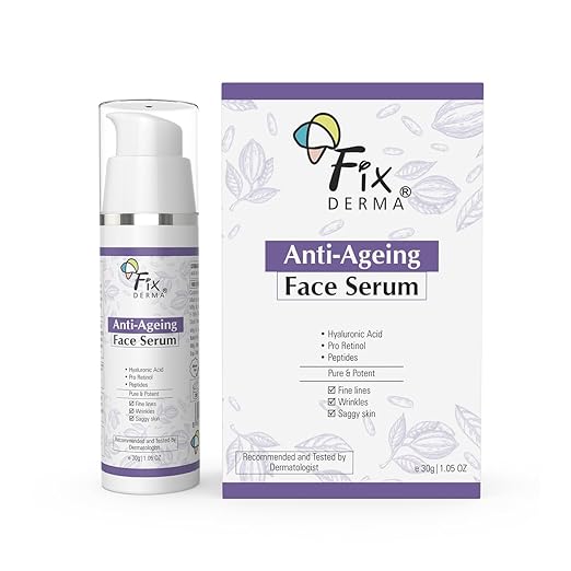 FIXDERMA ANTI AGEING FACE SERUM BOOSTS COLLAGEN & PREVENTS EARLY SIGNS OF AGEING 15GM
