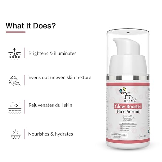 FIXDERMA 5% NIACINAMIDE SERUM GLOW BOOSTER FACE SERUM FACE SERUM FOR MEN & WOMEN - 15G