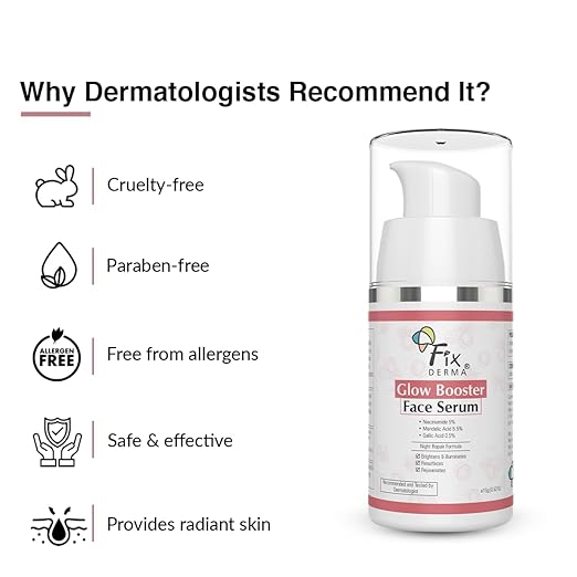 FIXDERMA 5% NIACINAMIDE SERUM GLOW BOOSTER FACE SERUM FACE SERUM FOR MEN & WOMEN - 15G