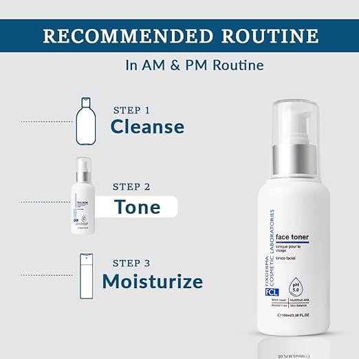 FIXDERMA FCL FACE TONER, MINIMIZES ENLARGED PORES, EXFOLIATES IMPURITIES, REFRESHES THE SKIN 100ML