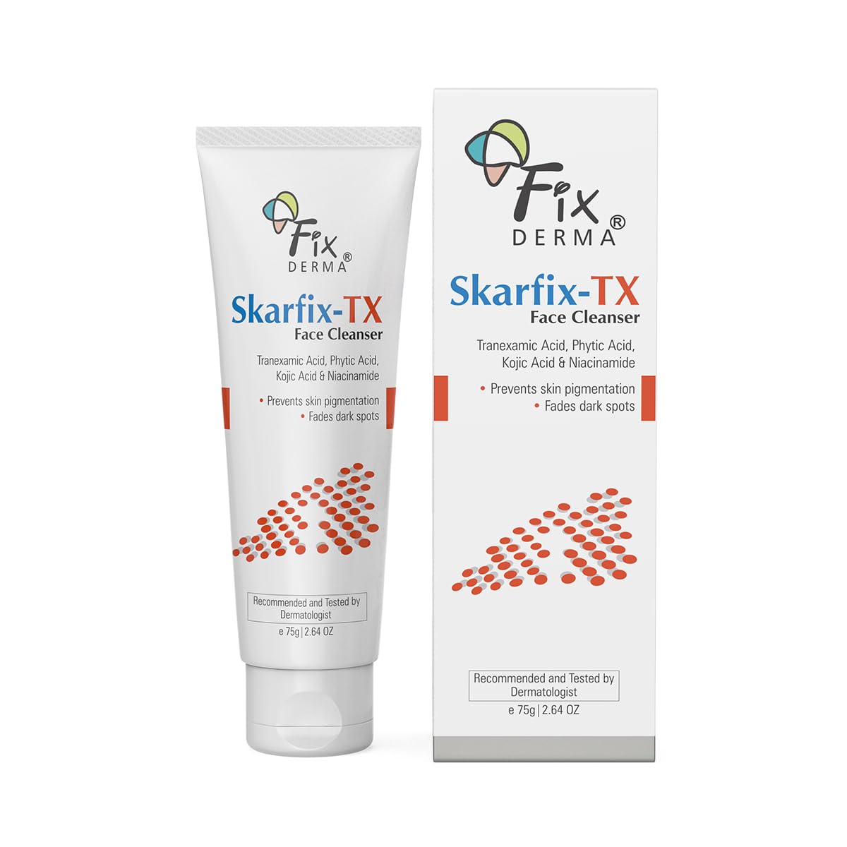 FIXDERMA SKARFIX -TX FACE CLEANSER WITH TRANEXAMIC ACID, KOJIC ACID & NIACINAMIDE 75GM
