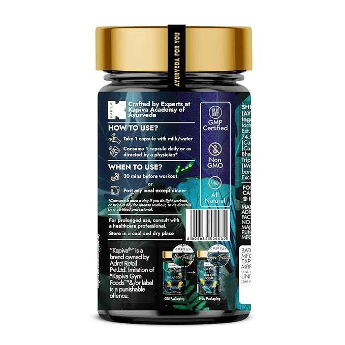KAPIVA SHILAJIT GOLD CAPSULES 60CAPS