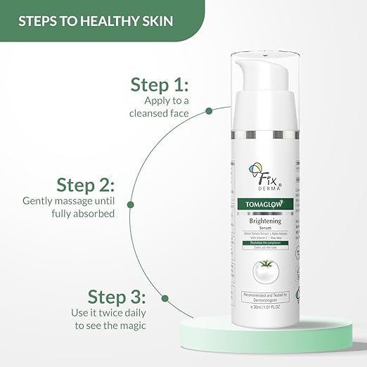 FIXDERMA TOMAGLOW SKIN BRIGHTENING SERUM FOR FACE FOR MEN & WOMEN 30ML