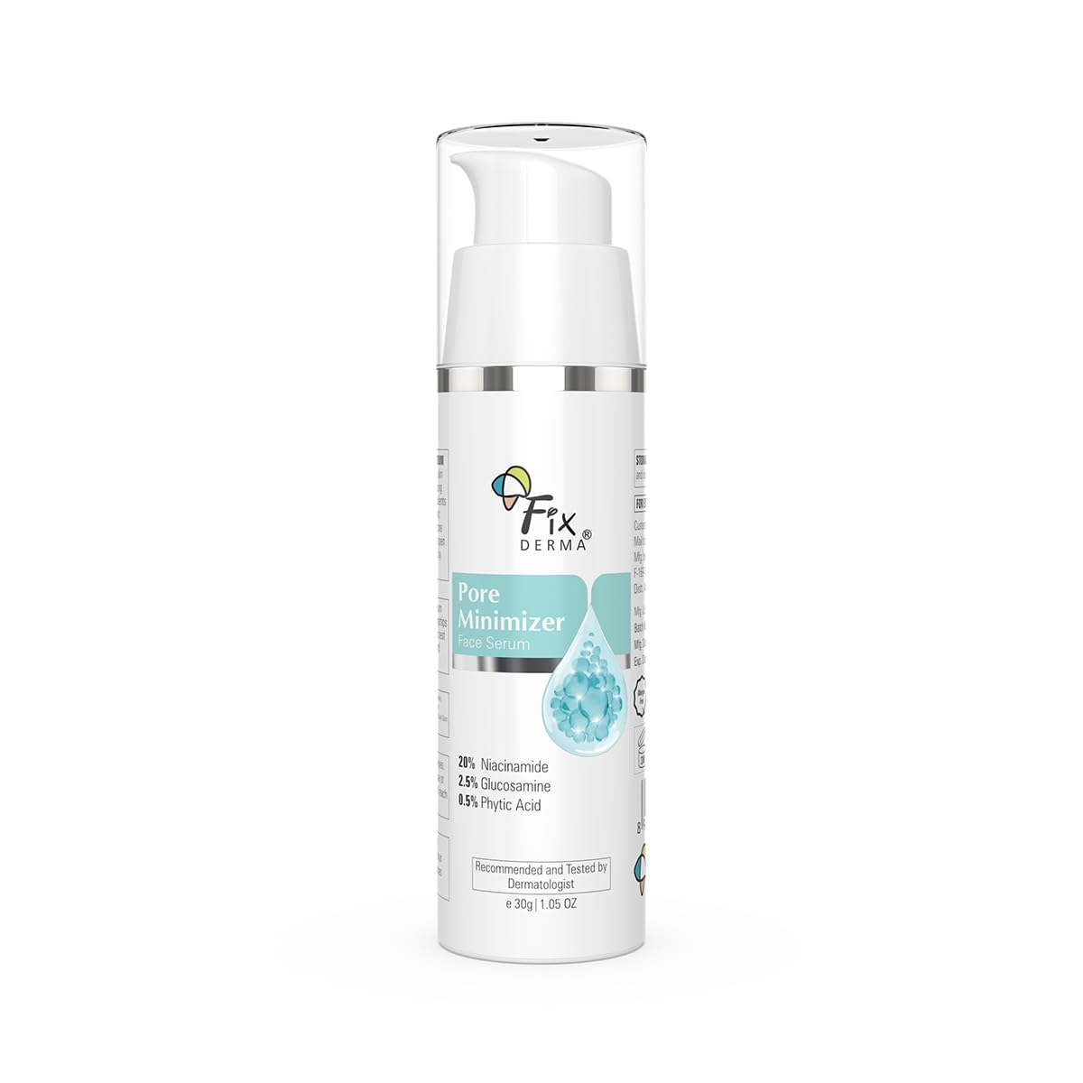 FIXDERMA 20% NIACINAMIDE SERUM FOR FACE FOR PORE MINIMIZER 30GM