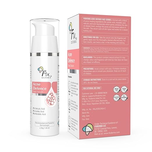 FIXDERMA 2% SALICYLIC ACID SERUM FOR ANTI ACNE & SPOT TREATMENT 30GM