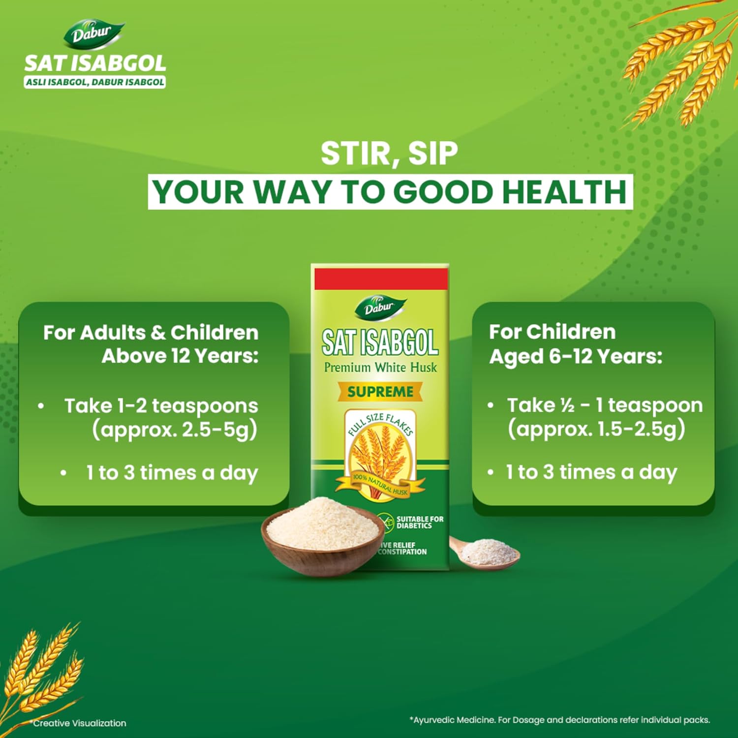 DABUR SAT ISABGOL 50GM