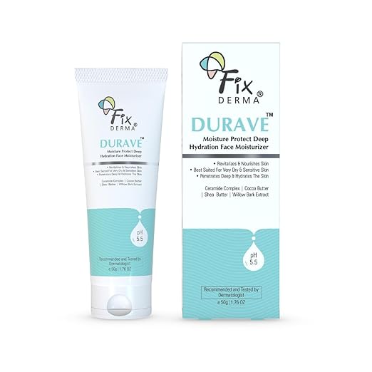 FIXDERMA DURAVE DEEP HYDRATION FACE MOISTURIZER WITH COCOA & SHEA BUTTER 50GM