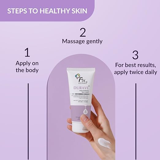 FIXDERMA DURAVE 10% AHA + 1% BHA DEEP EXFOLIATING BODY LOTION 200ML