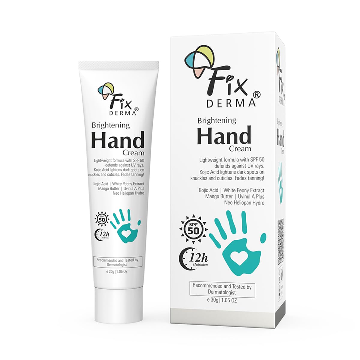 FIXDERMA BRIGHTENING HAND CREAM FOR WOMEN & MEN CREAM FOR ITCHY HAND 30GM