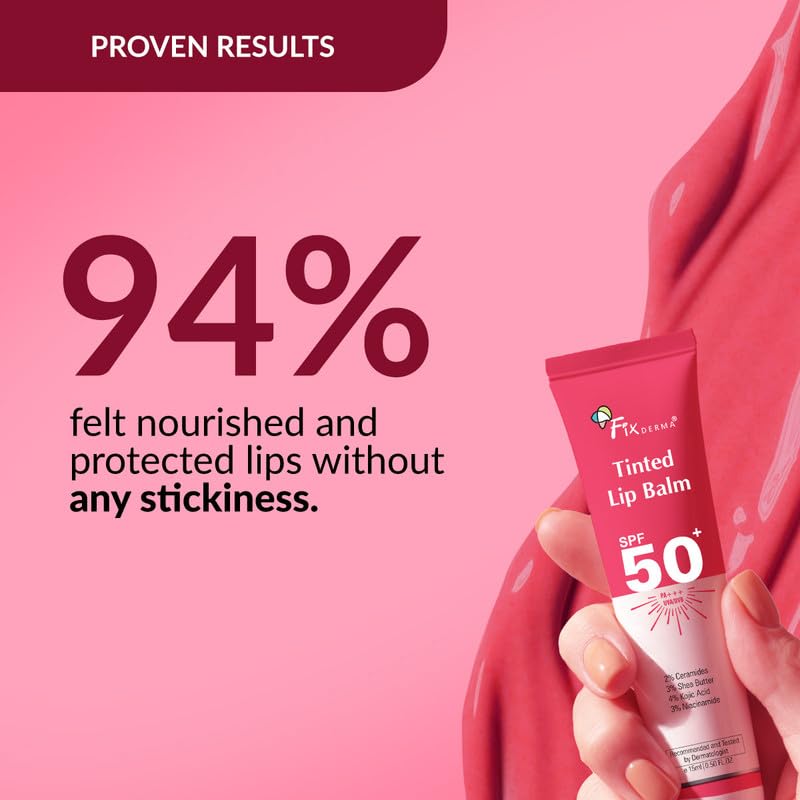 FIXDERMA LIP BALM WITH VITAMIN C AND VITAMIN E FOR DARK LIPS TINTED LIP BALM 15GM