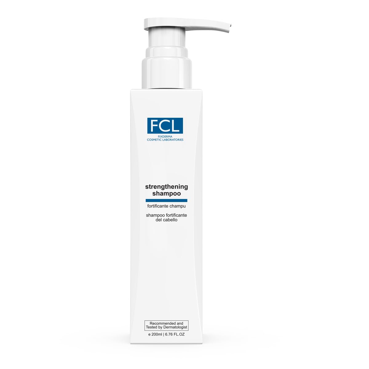 FIXDERMA FCL STRENGTHENING SHAMPOO STRENGTHENS HAIR CONTROLS HAIR FALL REDUCES FRIZZ 200ML
