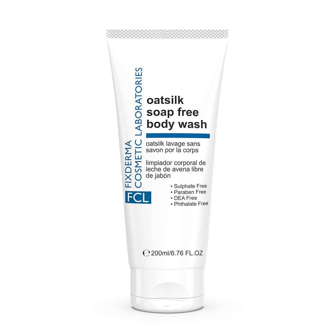 FIXDERMA OATSILK SOAP FREE BODY WASH FOR ROUGH & DRY SKIN 200ML